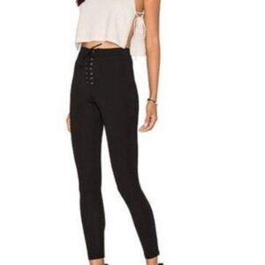 LPA Black Lace Up Legging, Size XS